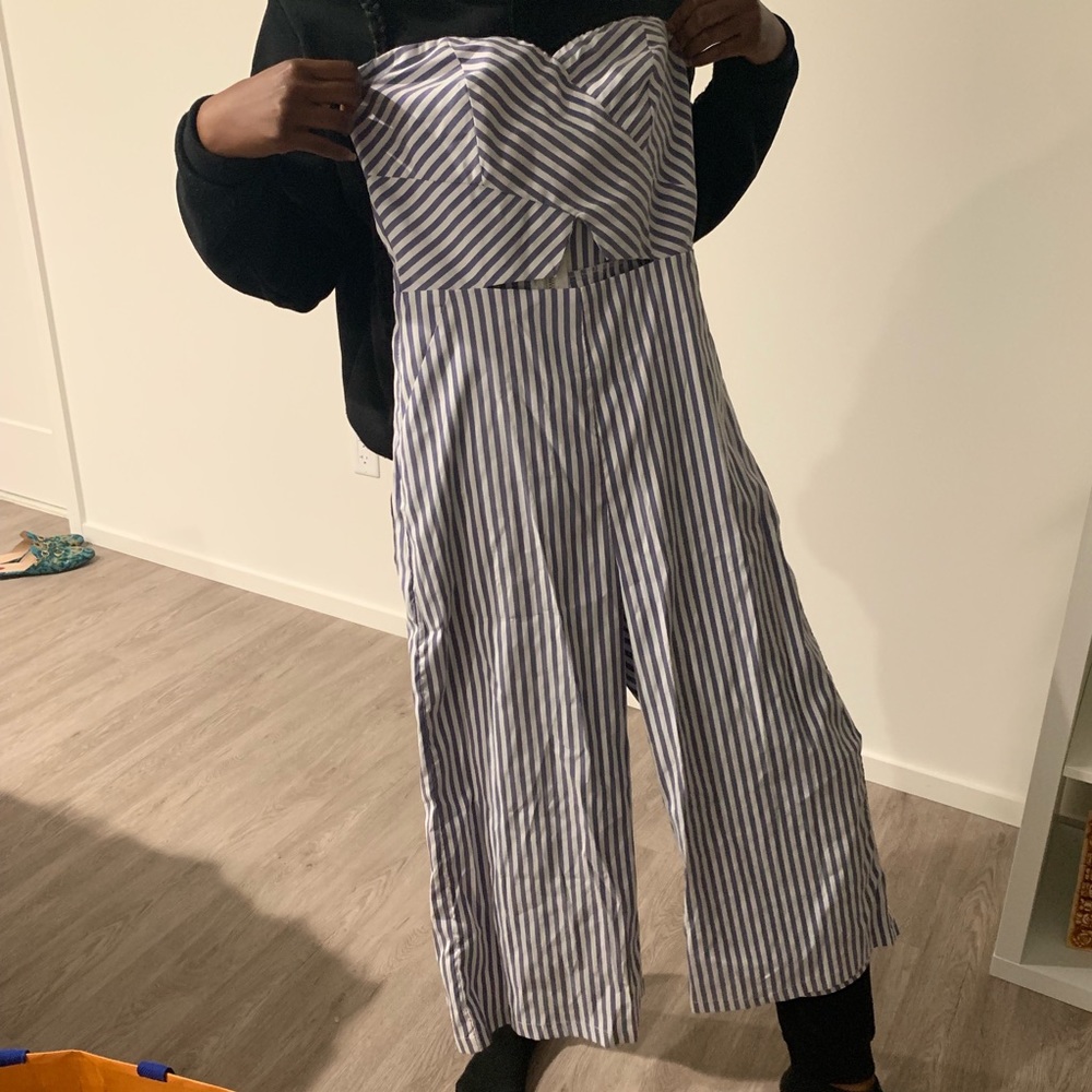 Striped jumpsuit